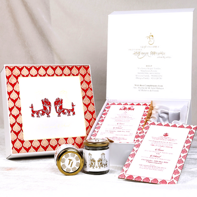 wedding boxes and cards