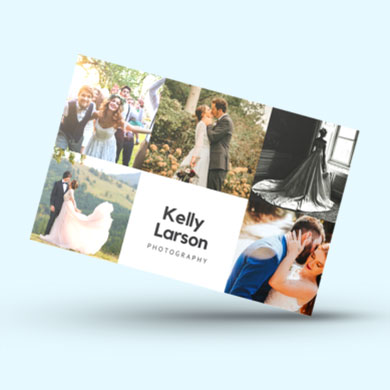 portfolio on business cards