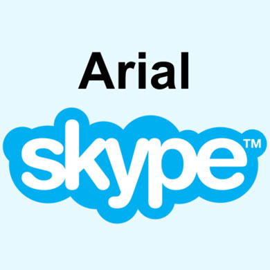 arial font