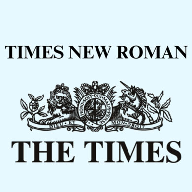 times new roman font