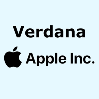 verdana font